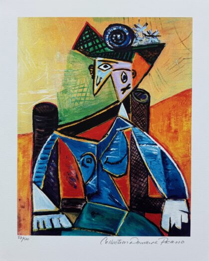 Pablo Picasso SEATED WOMAN IN ARMCHAIR Estate Signed Limited Edition Giclee 15" x 11"