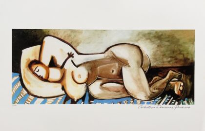 Pablo Picasso SLEEPING NUDE Estate Signed Limited Edition Art Giclee 26 x 20