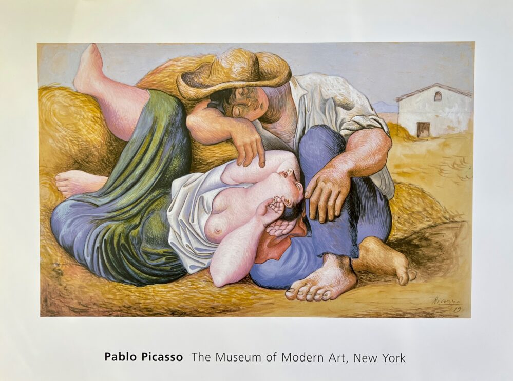 Pablo Picasso SLEEPING PEASANTS Plate Signed Lithograph
