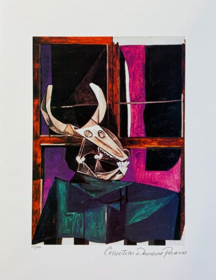 Pablo Picasso STEER SKULL Estate Signed Limited Edition Giclee 20" x 13"