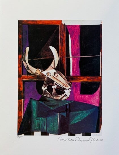 Pablo Picasso STEER SKULL Estate Signed Limited Edition Giclee 20" x 13"