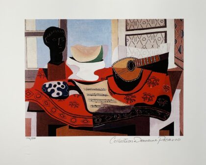 Pablo Picasso STILL LIFE & MANDOLIN Estate Signed Limited Edition Giclee Medium