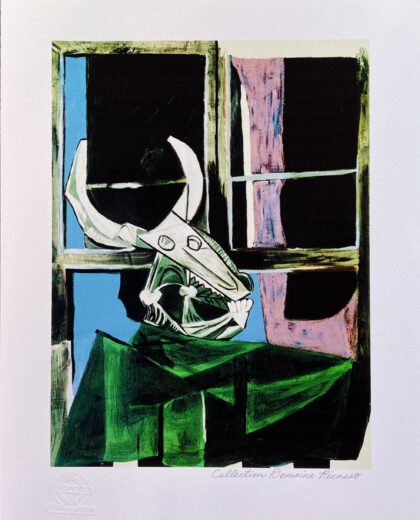 Pablo Picasso STEER SKULL Estate Signed Limited Edition Giclee 16" x 12"