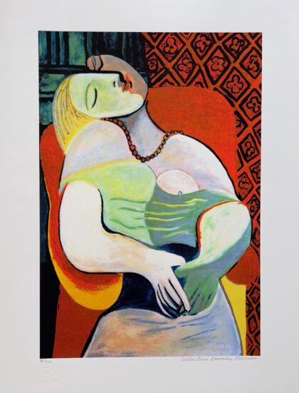 Pablo Picasso THE DREAM Estate Signed Limited Edition Art Giclee 26 x 20