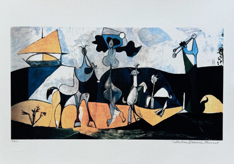 Pablo Picasso THE JOY OF LIVING Estate Signed Limited Edition Giclee Art 20x26