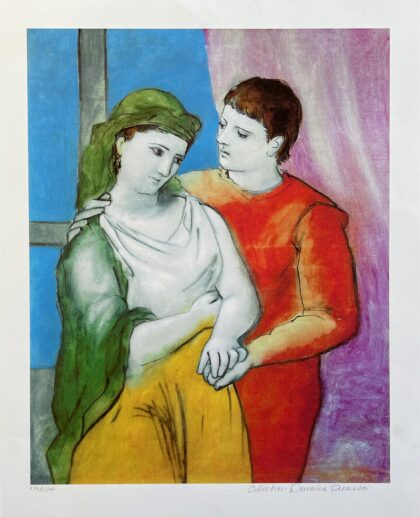 #80 THE LOVERS Pablo Picasso Estate Signed Giclee