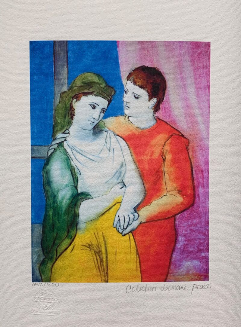 Pablo Picasso THE LOVERS (CLOTHED) Estate Signed Limited Edition Small Giclee