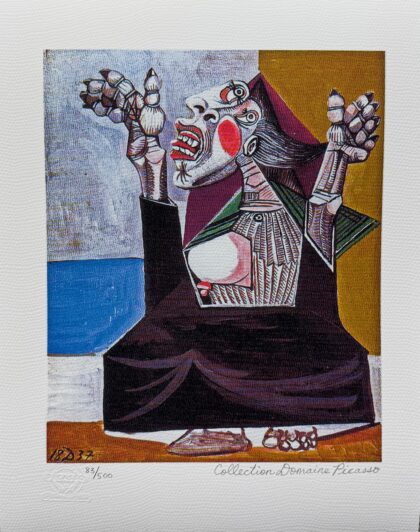 Pablo Picasso THE SUPPLIANT Estate Signed Limited Edition Giclee 16" x 12"