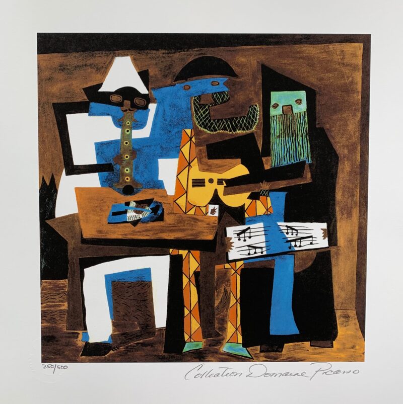 Pablo Picasso THREE MUSICIANS Estate Signed Limited Edition Medium Giclee