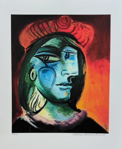 Pablo Picasso WOMAN WITH BERET Estate Signed & Numbered Giclee Art 26 x 20