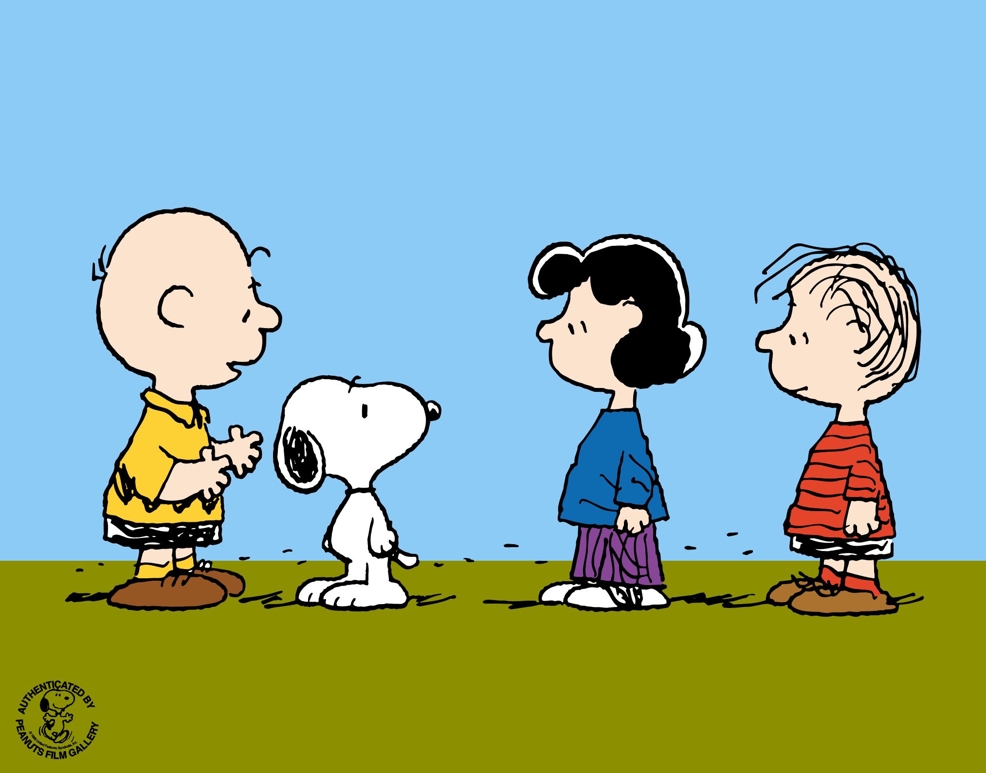 Peanuts Lucy Linus Snoopy Charlie Sericel