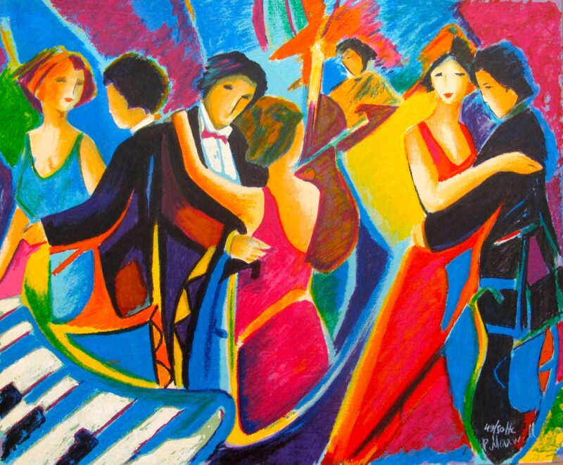 Philip Maxwell TANGO CLUB Hand Signed Limited Edition Serigraph