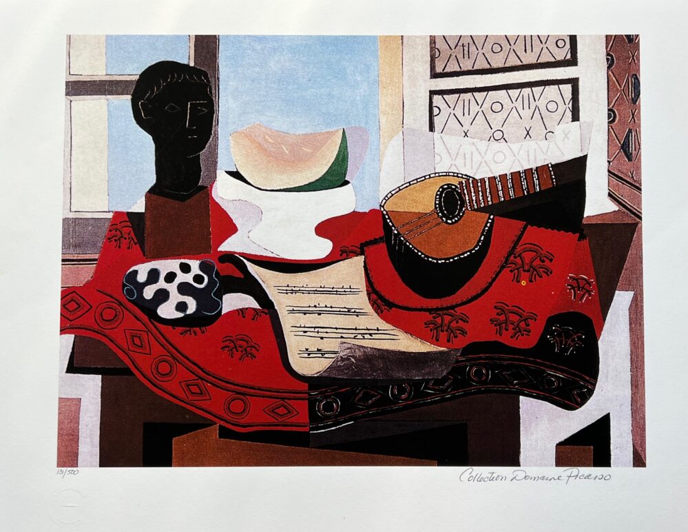 #02 STILL LIFE WITH MANDOLIN Pablo Picasso Estate Signed Giclee