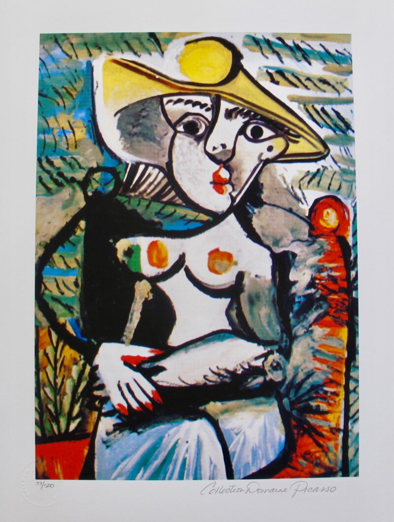 Pablo Picasso HALF NUDE LADY Estate Signed Limited Edition Giclee