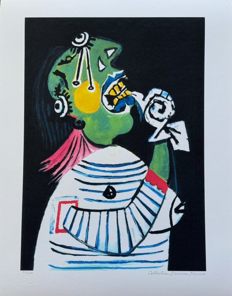 Pablo Picasso WOMAN IN DISTRESS Estate Signed Limited Edition Giclee 26" x 20"