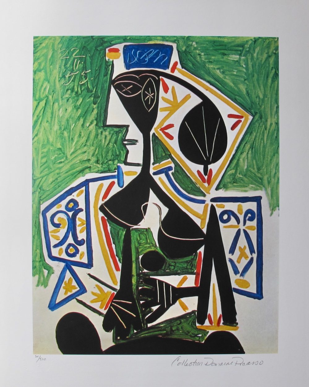 Pablo Picasso Woman IN GREEN Estate Signed Limited Edition Giclee