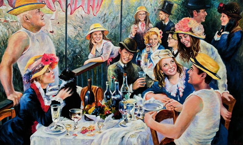 Pierre Auguste Renoir BOATING PARTY Giclee on Canvas by Michael Rubino