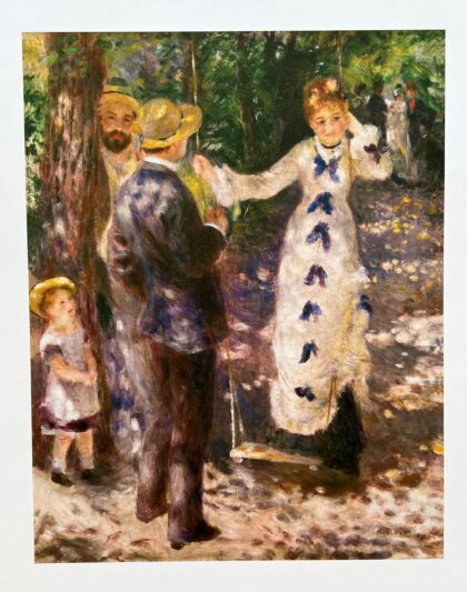 Pierre Auguste Renoir LA BALANCOIRE Plate Signed Lithograph