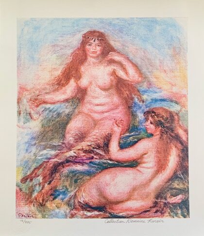 Pierre Auguste Renoir LES SIRENS Estate Signed Giclee 17" x 14"