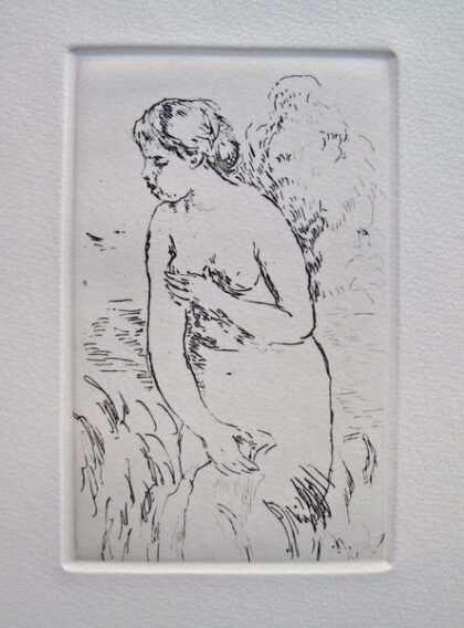 Pierre-Auguste Renoir STANDING BATHER Restrike Etching