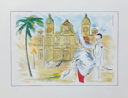 Piroska Kevesi MONTE CARLO Hand Signed Lithograph from the CASINO Series