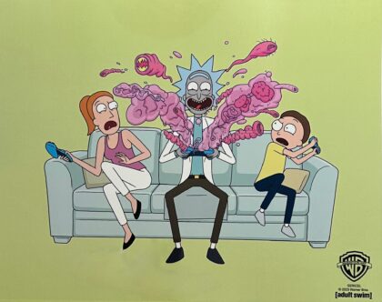 Warner Bros RICK AND MORTY Sericel Animation Art Cel Adult Swim