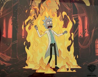 Warner Bros RICK AND MORTY Sericel Animation Art Meeseeks & Destroy