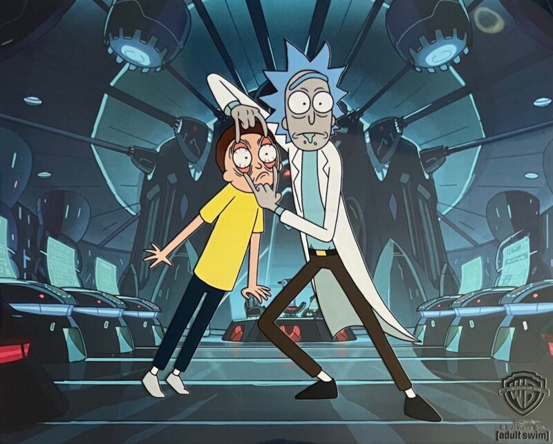 Warner Bros RICK AND MORTY Sericel Animation Art Full Meta Jackrick