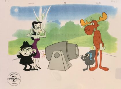 ROCKY & BULLWINKLE Limited Edition Sericel Cel Animation Art