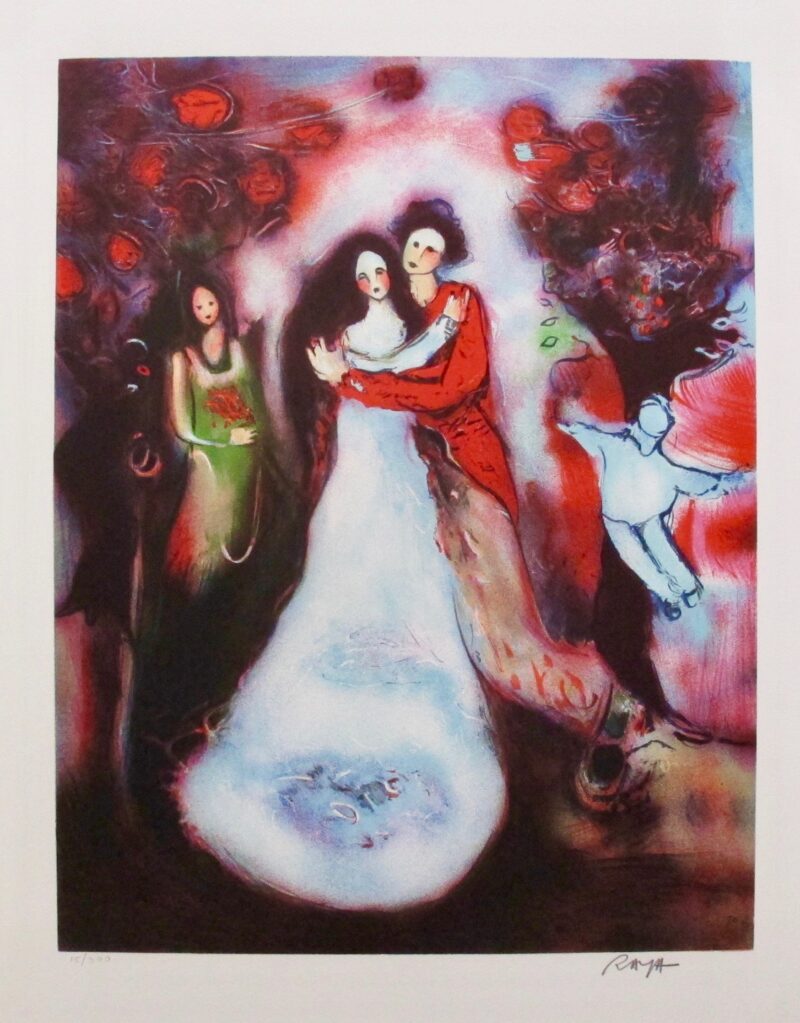 RAYA SORKINE MARRIAGE Hand Signed Limited Edition Lithograph French Art