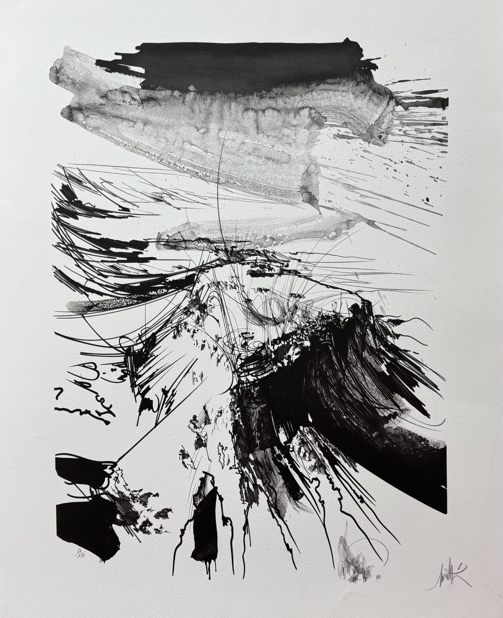 Raymond Moretti MASADA Hand Signed Limited Edition Lithograph