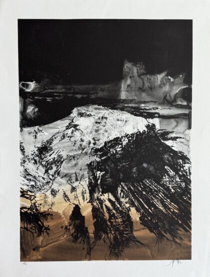 Raymond Moretti SUNRISE MASADA Hand Signed Limited Edition Lithograph