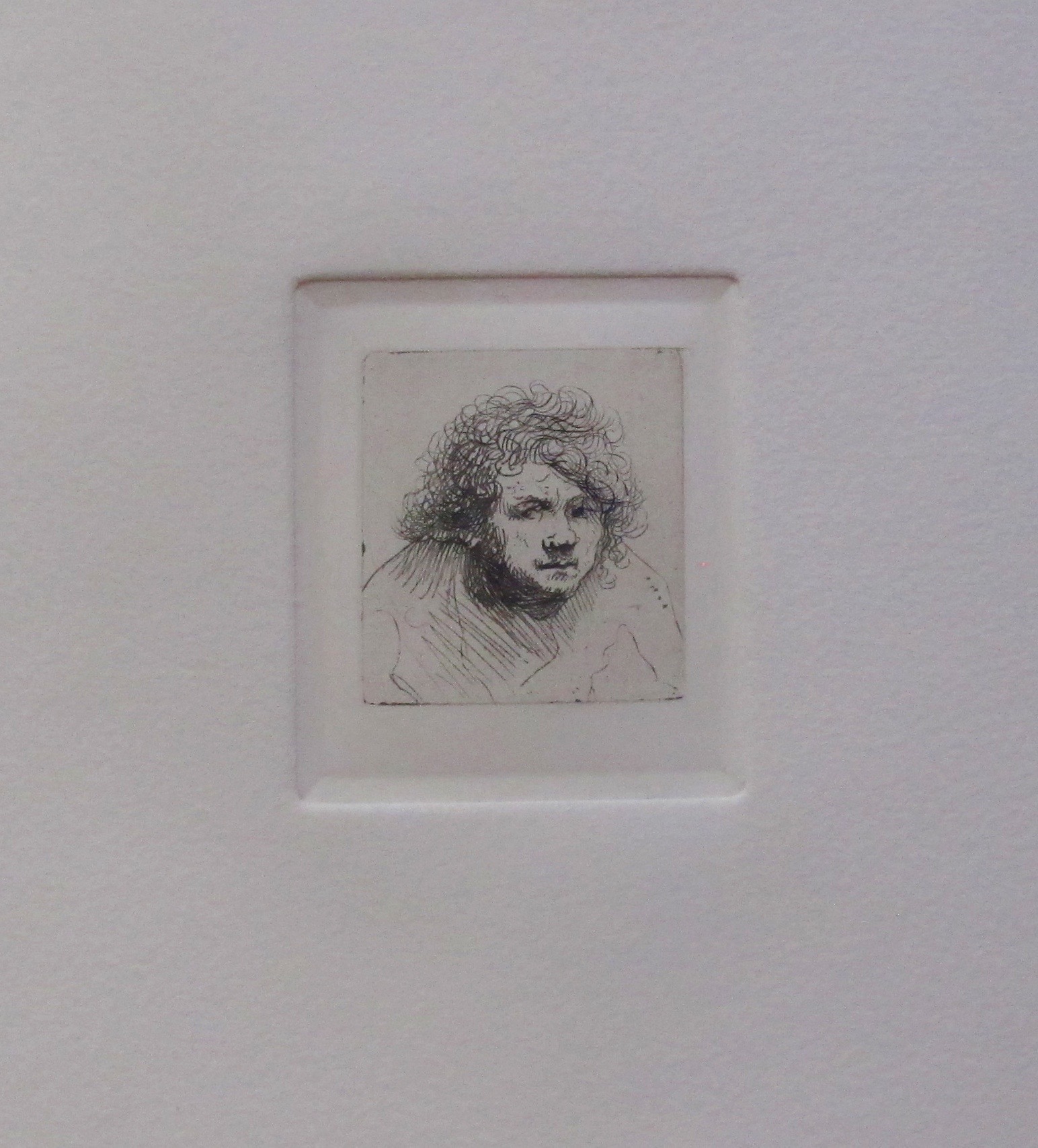 REMBRANDT Amand Durand Etching SELF PORTRAIT LEANING FORWARD