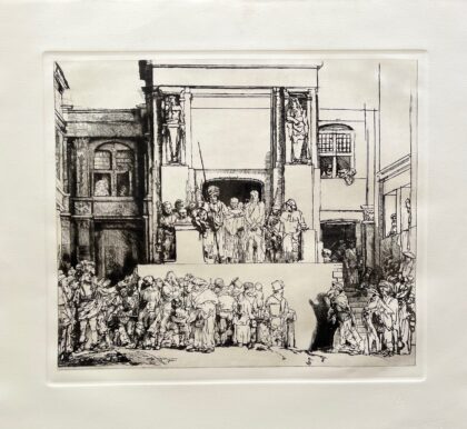 REMBRANDT CHRIST PRESENTED TO THE PEOPLE Amand Durand Etching