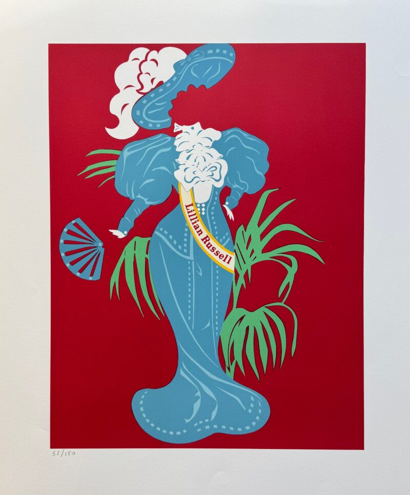 Robert Indiana LILLIAN RUSSELL 1977 Limited Edition Lithograph 24" x 20"