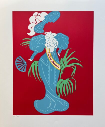 Robert Indiana LILLIAN RUSSELL 1977 Limited Edition Lithograph 24" x 20"