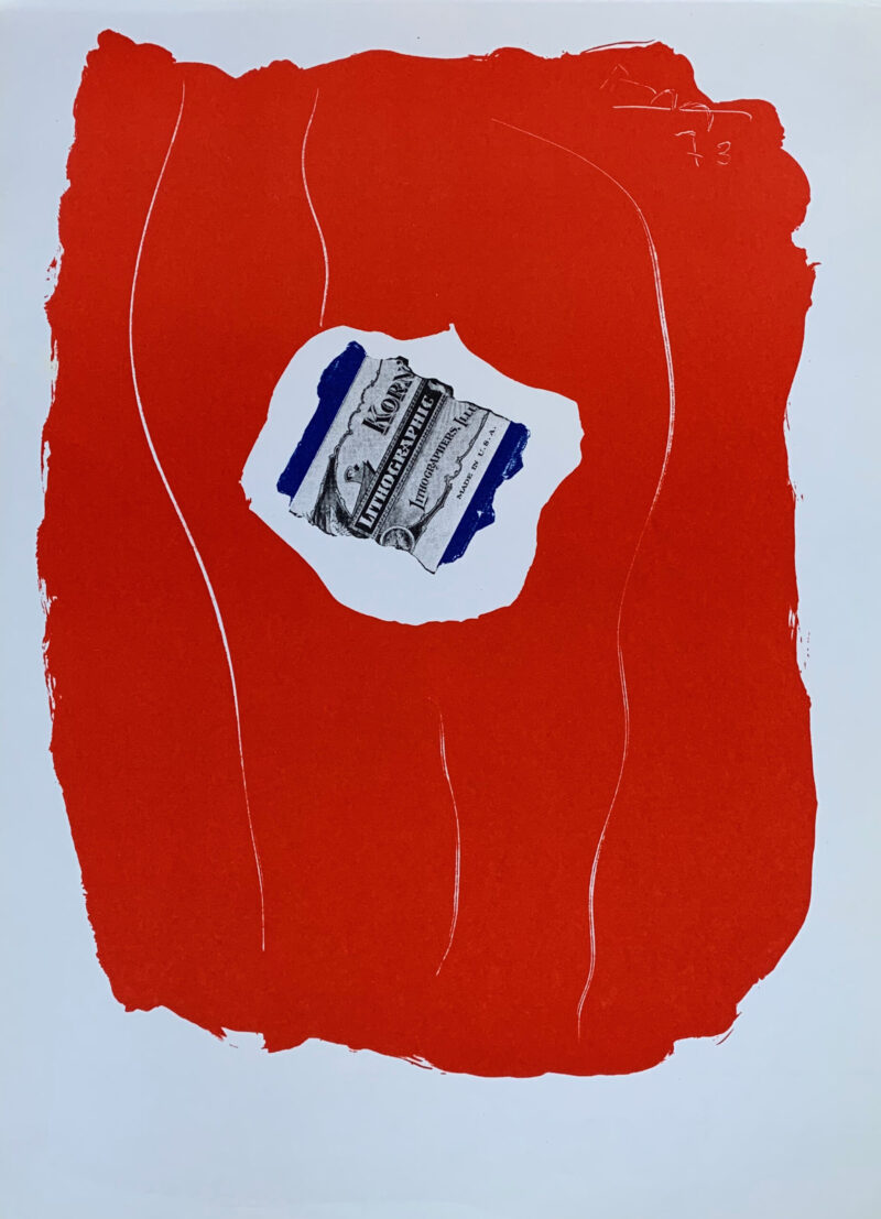 ROBERT MOTHERWELL 1973 Tricolor Original Mourlot Lithograph