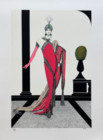 Roberto HOMAGE TO ERTE Hand Signed Limited Edition Serigraph