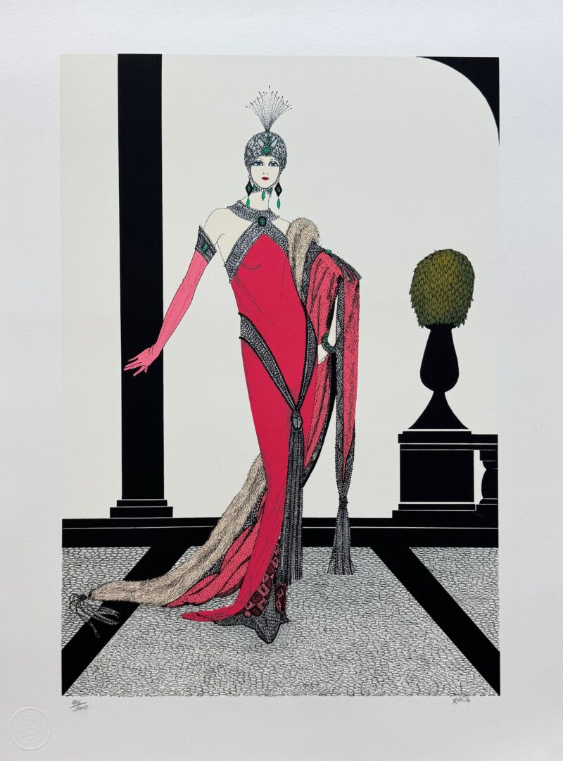 Roberto HOMAGE TO ERTE Hand Signed Limited Edition Serigraph
