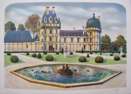 ROLF RAFFLEWSKI CHATEAU I Hand Signed Limited Edition Lithograph