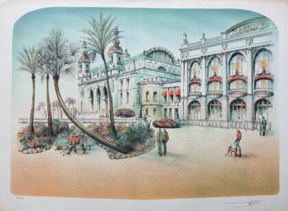 ROLF RAFFLEWSKI CHATEAU I Hand Signed Limited Edition Lithograph FRANCE