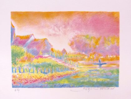 Jean Fernand SOLEIL LEVANT VI Hand Signed Limited Edition Lithograph