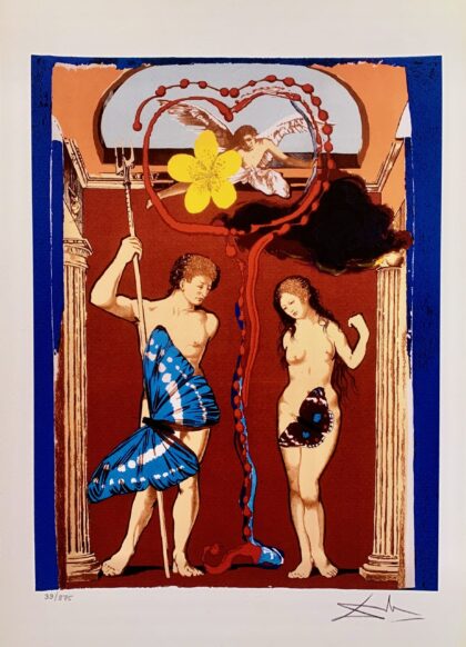 Salvador Dali ADAM & EVE Facsimile Signed Limited Edition Giclee