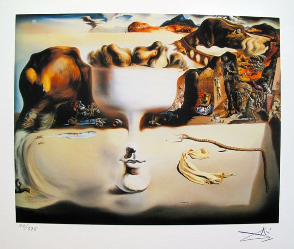 Salvador Dali APPARITION OF FACE Facsimile Signed & Numbered Giclee