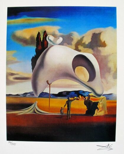 Salvador Dali ATRUISTIC VESTIGES AFTER THE RAIN Facsimile Signed & Numbered Giclee