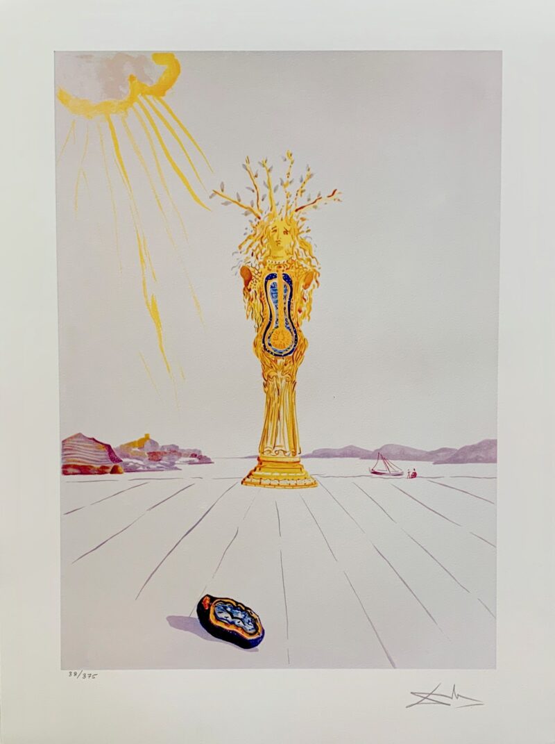 Salvador Dali BAROMETER WOMAN Facsimile Signed & Numbered Large Giclee