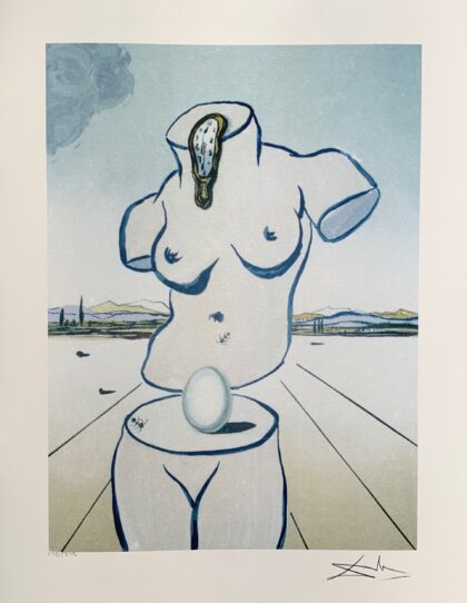 Salvador Dali BIRTH OF VENUS Facsimile Signed Limited Edition Large Giclee