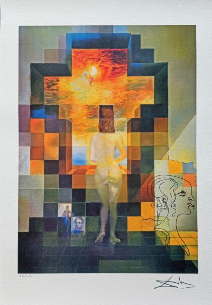 Salvador Dali DALIVISION Facsimile Signed Limited Edition Giclee 24" x 16"