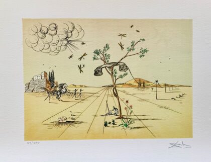 Salvador Dali DISEMBODIED TELEPHONE Facsimile Signed Limited Edition Giclee