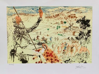 Salvador Dali DON QUIXOTE LA MANCHA Facsimile Signed Limited Edition Giclee